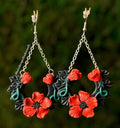 Poppy Wreath Earrings