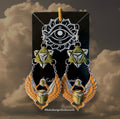 Scarab + Merkaba Earrings