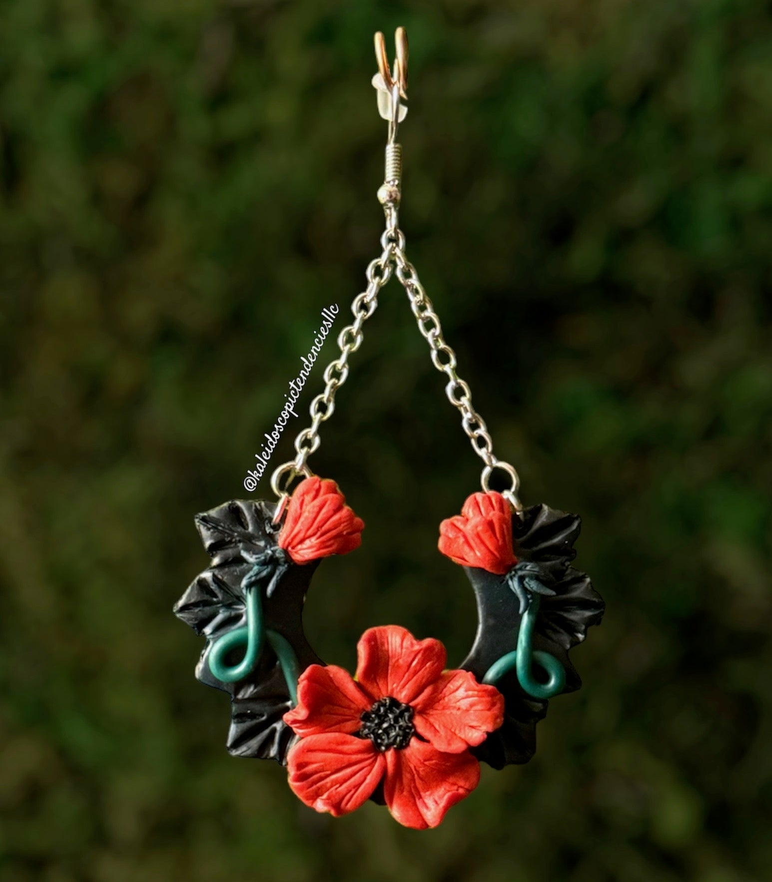 Poppy Wreath Earrings