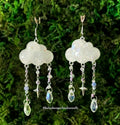 Diamond Drip Cloud Earrings